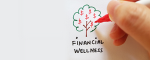 Financial wellness drawing