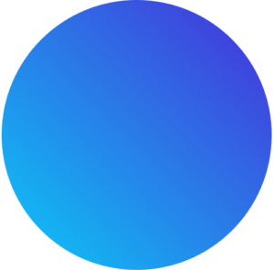 Blue gradient circle popup